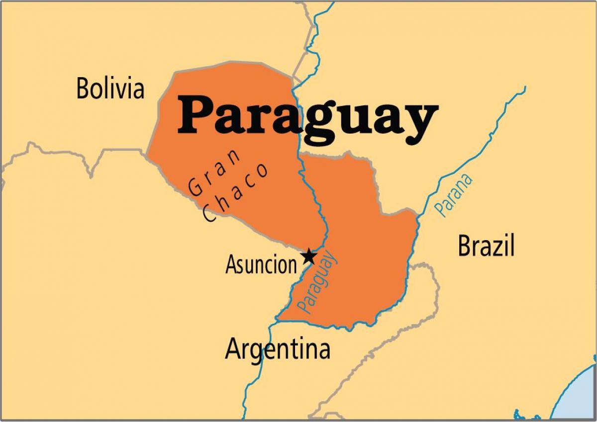 عاصمة باراغواي خريطة