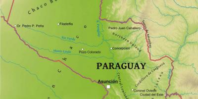 خريطة باراغواي الجغرافيا